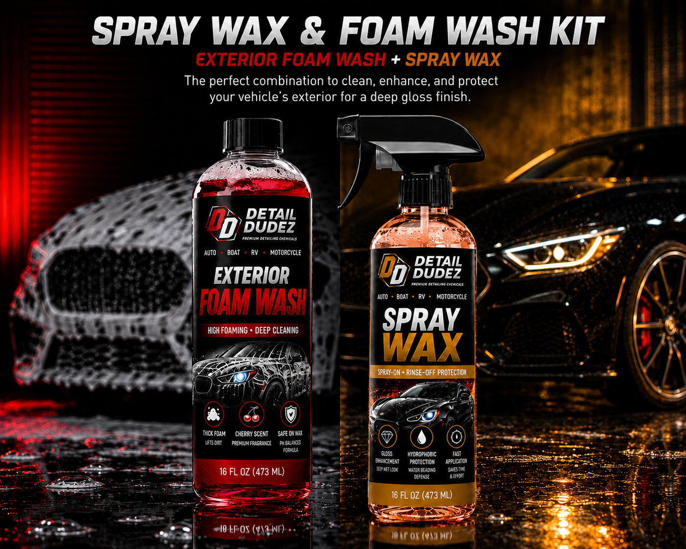 Wash Shine and Protect Kit by Detail Dudez Pro Products