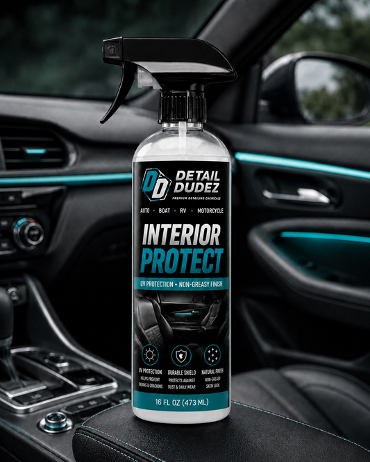 Interior Protect 16 oz protectant bottle by Detail Dudez Pro Products