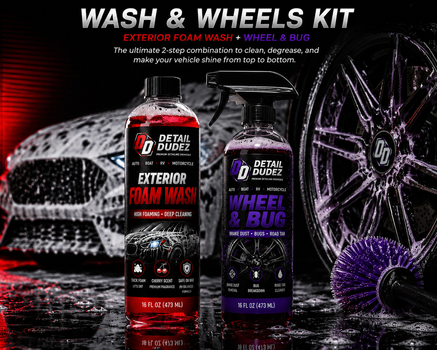Wash and Wheel Kit by Detail Dudez Pro Products